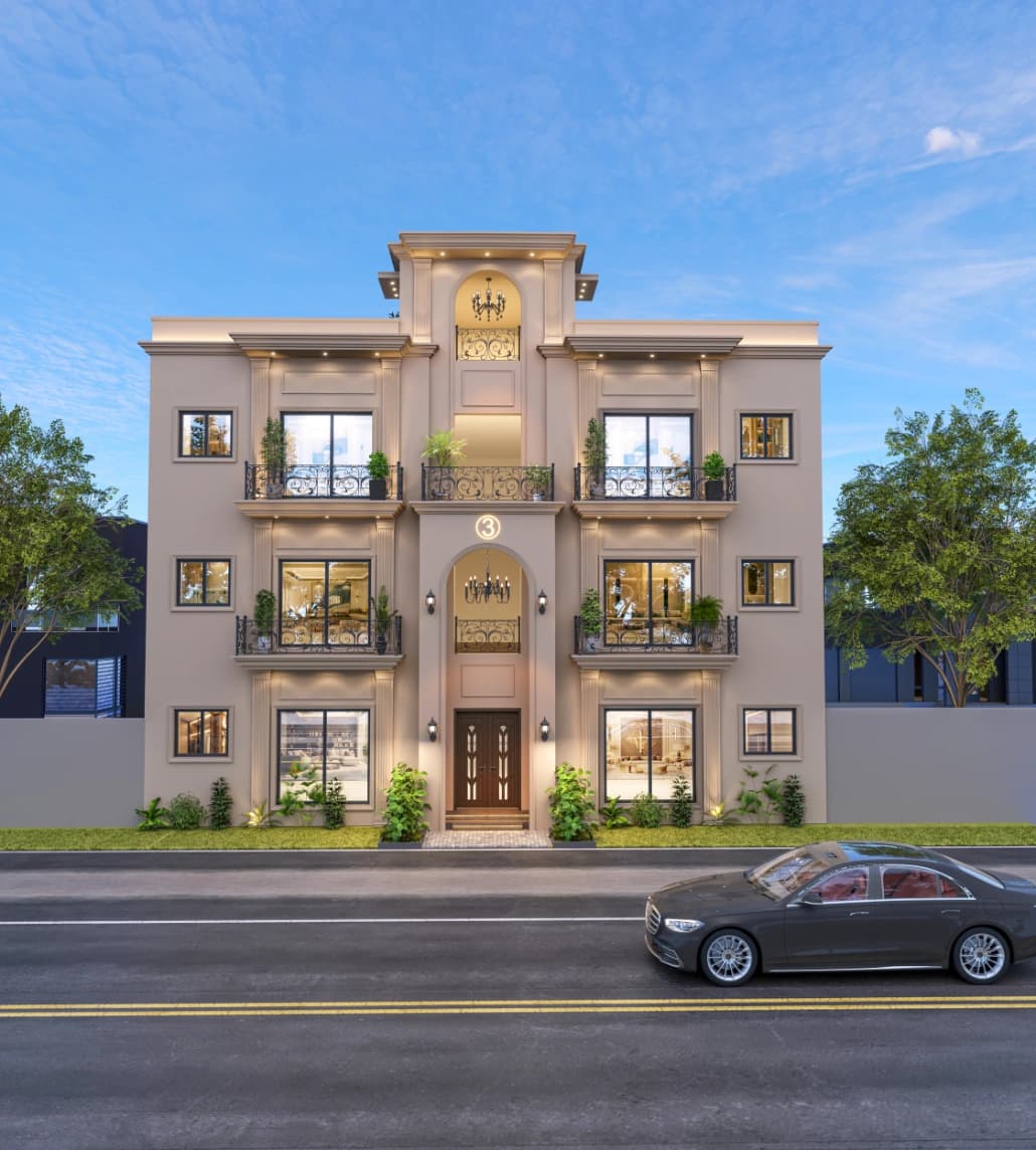Clan Homes Townhouses — Spanish Elevation Town Houses, Pine Avenue Road, Executive Block Phase 2, Etihad Town, Lahore